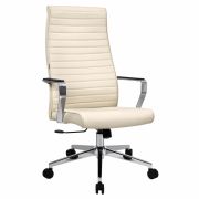 Кресло BRABIX PREMIUM «Solo EX-730», алюминий, хром, экокожа, бежевое, 532937