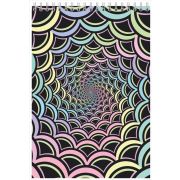 Скетчбук Голография - 3D, А5, 40 л., 100 г/м2, голографическая ламинация,  твердая подложка, спираль сверху