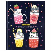 Дневник 1-4 класс 48 л., твердый, ЮНЛАНДИЯ, глянцевая ламинация, с подсказом, «Котики», 106352