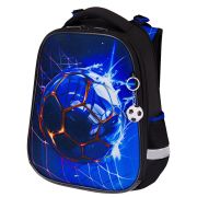 Ранец BRAUBERG PREMIUM, 2 отделения, с брелоком, «Score goal», 3D-панель, 38х29х16 см, 273102