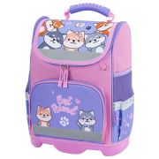 Ранец ЮНЛАНДИЯ WISE, 1 отделение, 3 кармана, устойчивое дно, Best fellows, 37х29х15 см, 273161