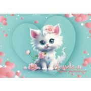 Альбом для рисования 24л. на склейке «Лапочки», выборочный уф-лак, блестки, блок - офсет 100г/м