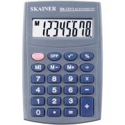 Калькулятор карманный Skainer SK-121II (64х98,5 мм), 8 разрядов, синий