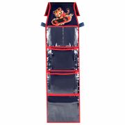 Кармашки-органайзер в шкафчик для детского сада BRAUBERG KIDS, крепление на липучке, наклейки-подсказки, 24х88 см, «Tiger», 273285