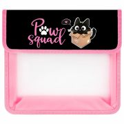 Папка для тетрадей ЮНЛАНДИЯ А5, пластик, 2 отделения, клапан на липучке, «Box cat», 273331