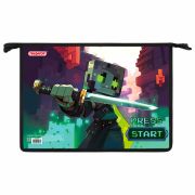 Папка для тетрадей ПИФАГОР А4, 1 отделение, картон/пластик, на молнии, «Sharp sword», 273342