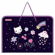 Папка для труда на молнии с ручками ПИФАГОР А4, 1 отделение, пластик, органайзер, «Leapfrog», 273388