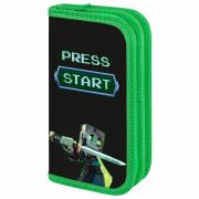 Пенал ПИФАГОР, 2 отделения, ламинированный картон, 19х11 см, «Sharp sword», 273483