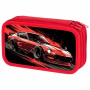 Пенал ПИФАГОР, 3 отделения, ламинированный картон, 19х11 см, «Red road», 273490