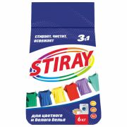 Стиральный порошок для всех типов стирки 6 кг, STIRAY, 912