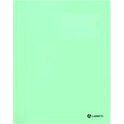 Папка-скоросшиватель Lamark А4, 0,30 мм, 2 кармана - для визитных карточек и внутренний, серия ПАСТЕЛЬ, мятный