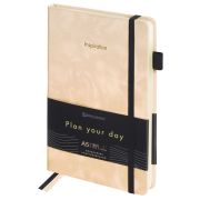 Ежедневник недатированный А5 138x213 мм, BRAUBERG «Velvet», резинка, держатель, 160 л., розовый, 116246