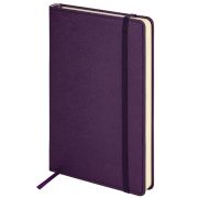 Ежедневник недатированный А5 138х213 мм, BRAUBERG «Base», под кожу, 160 л., фиолетовый, 116256