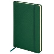 Ежедневник недатированный А5 138х213 мм, BRAUBERG «Base», под кожу, 160 л., темно-зеленый, 116257