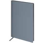 Блокнот А5 138x213 мм, BRAUBERG «Personal», под кожу, 80 листов, клетка, серый, 116612