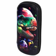 Пенал ЮНЛАНДИЯ, 1 отделение, 1 откидная планка, карман, EVA покрытие soft-touch, 22х10х5 см, «Galaxy Dino», 273188