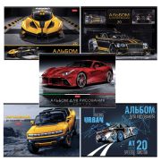 Альбом для рисования А4 20 л., скоба, обложка картон, HATBER, 205х290 мм, «Автотюнинг», 079712, 20А4В