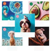 Тетрадь 24 л., HATBER клетка, обложка картон, «Узнай себя!» (Lucia Heffernan) (микс в спайке), 086740, 24Т5В1