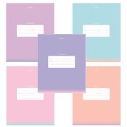 Тетрадь обложка пластик, 18 л., клетка, HATBER, «PROстиль Для девочек» (микс в спайке), 090448, 18Т5В1пл