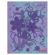 Блокнот А5 167х216 мм, 80 л., твёрдый, клетка, матовая ламинация, блок 5 цветов, HATBER, «Искусство орнамента», 085277, 80ББ5лофВ130982