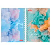 Блокнот МАЛЫЙ ФОРМАТ А6, 80 л., гребень, твердый картон, клетка 2 цв., HATBER, «Нежный флёр», 082839, 80ЗКтд6В1гр_300