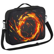 Папка на молнии с ручками BRAUBERG KIDS А4, 1 отделение, регулируемый плечевой ремень, 60 мм, «Fire split», 273318