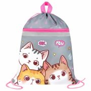 Мешок для обуви BRAUBERG, с петлей, светоотражающая полоса, 2 отделения, 46х36 см, «Hi there», 273449