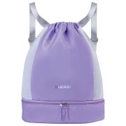 Рюкзак спортивный мешок HEIKKI ACTION (ХЕЙКИ) с отделением для обуви, вентилируемые стенки, 45х34 см, «Pastel purple», 273456