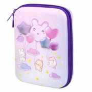 Пенал BRAUBERG KIDS большой удобный с откидной планкой, EVA, 22х15х4 см, «Dreamy clouds», 273507