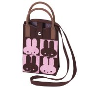 Сумочка-органайзер повседневная HEIKKI KNIT (ХЕЙКИ) кросс боди, вязаная, 17х12х5 см, «Rabbit», 273790