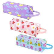 Пенал мягкий ПИФАГОР, 1 отделение, с ручкой, ПВХ, ассорти «Patterns», 21х9х6 см, 273827