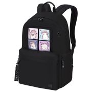 Рюкзак BRAUBERG FASHION CITY универсальный, карман-антивор, «Hamsters», черный, 44х31х16 см, 273840