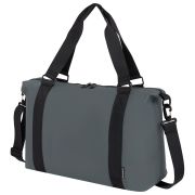 Сумка спортивная HEIKKI QUICK MOVE (ХЕЙКИ), карман на молнии, багажная лента, серая, 41х32х15 см, 273879