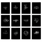 Тетради предметные, КОМПЛЕКТ 12 ПРЕДМЕТОВ, 48 л., матовая ламинация, BRAUBERG «SHADOWS», 405176