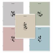 Тетрадь А5, 48 л., BRAUBERG, скоба, клетка, матовая ламинация, «Однотонный_Пастель_2», (микс в спайке), 405336