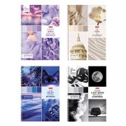 Тетрадь А4 80 л., HATBER, гребень, клетка, обложка картон, «Калейдоскоп Моментов» (микс в спайке), 083174, 80Т4В1гр