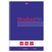 Тетрадь А4 96 л., HATBER, спираль, линия, матовая ламинация, тиснение, «Студенту_Синяя», 082670, 96Т4лтВ2сп29868
