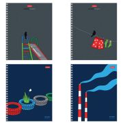 Тетрадь А5 48 л., HATBER гребень, клетка, выборочный лак, «За окном» (микс в спайке), 089025, 48Т5вмВ1гр