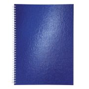 Тетрадь бумвинил А4 96 л., гребень, офсет №1, клетка, «СИНЯЯ Metallic», HATBER, 077200, 96Т4бвВ1гр