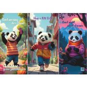 Альбом для рисования 40л. на склейке «День панды», блок - офсет 100г/м