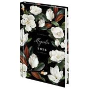 Ежедневник датированный 2026 145х215 мм, А5, STAFF, ламинированная обложка, «Магнолия», 117326